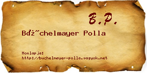 Büchelmayer Polla névjegykártya